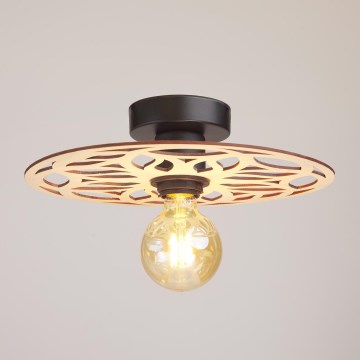 Żyrandol natynkowy FALCO 1xE27/60W/230V śr. 30 cm beżowy