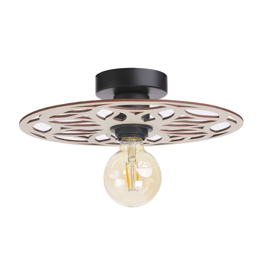 Żyrandol natynkowy FALCO 1xE27/60W/230V śr. 30 cm beżowy