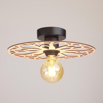 Żyrandol natynkowy FALCO 1xE27/60W/230V śr. 30 cm beżowy