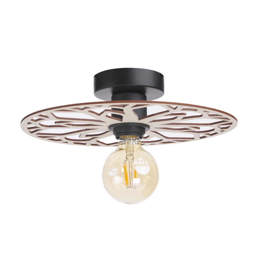 Żyrandol natynkowy FALCO 1xE27/60W/230V śr. 30 cm beżowy
