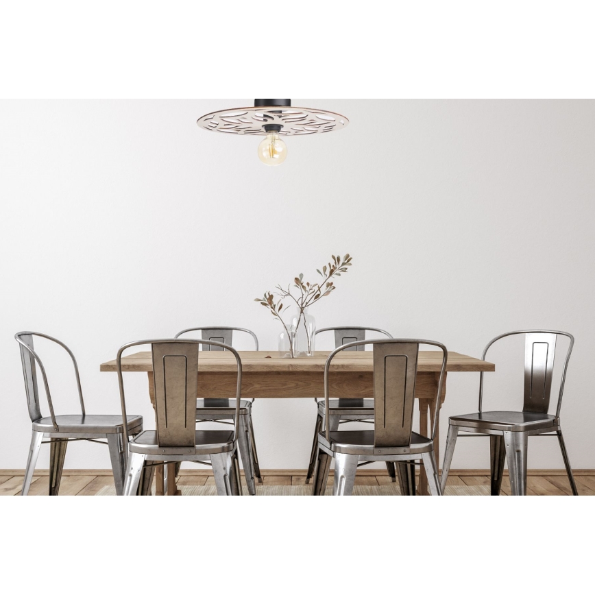 Żyrandol natynkowy FALCO 1xE27/60W/230V śr. 40 cm beżowy
