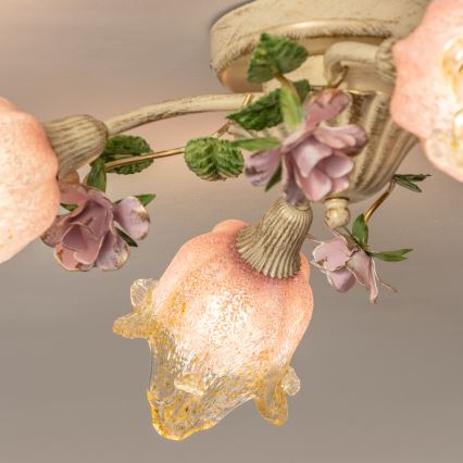 Żyrandol natynkowy FIORINTINO 4xE14/40W/230V