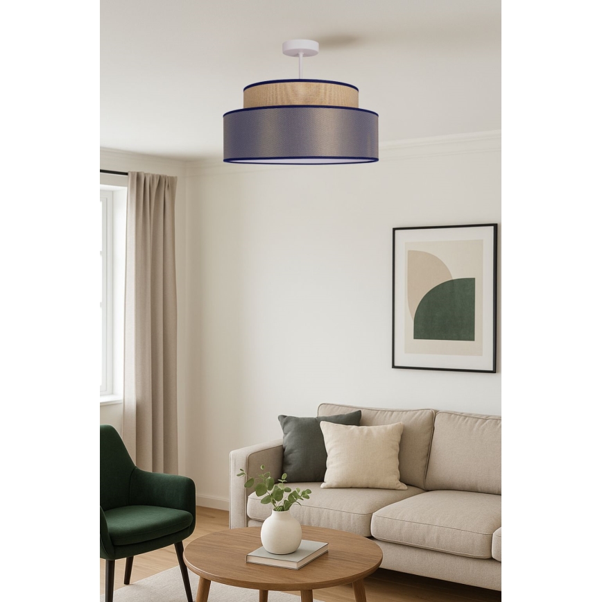 Żyrandol natynkowy GRACE 1xE27/60W/230V beżowy/brązowy