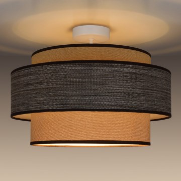Żyrandol natynkowy GRACE 1xE27/60W/230V kremowy/brązowy
