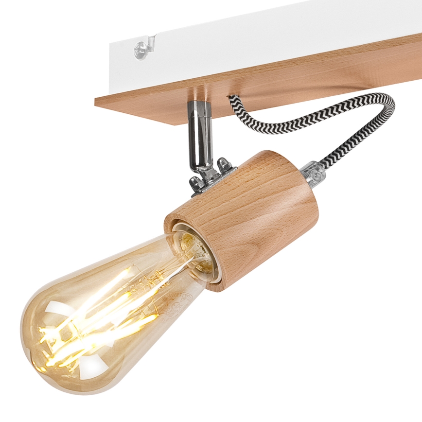 Żyrandol natynkowy GUSTAVO 3xE27/60W/230V buk
