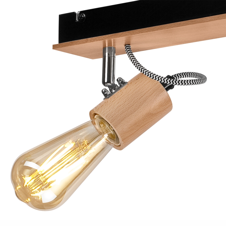 Żyrandol natynkowy GUSTAVO 3xE27/60W/230V buk