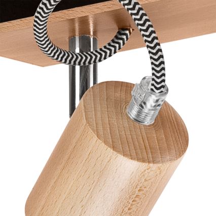 Żyrandol natynkowy GUSTAVO 3xE27/60W/230V buk