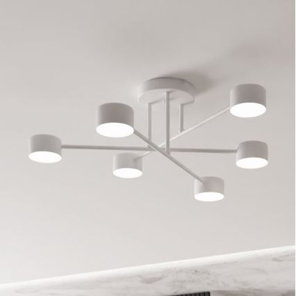 Żyrandol natynkowy HALO 6xGX53/8W/230V biały