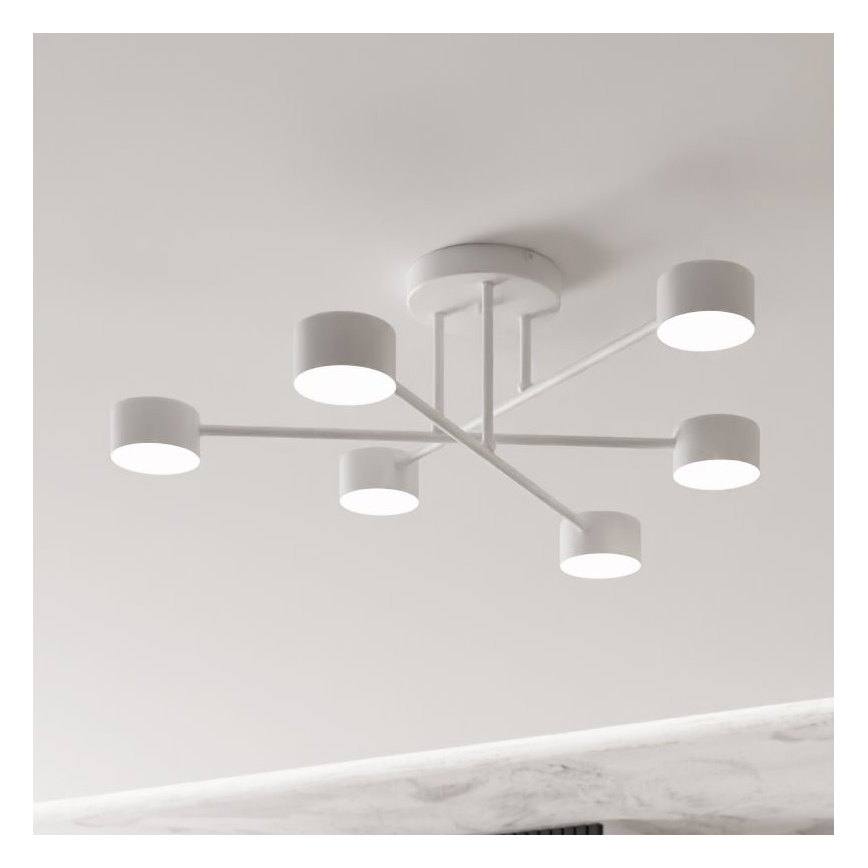 Żyrandol natynkowy HALO 6xGX53/8W/230V biały