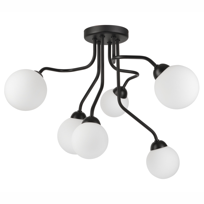 Żyrandol natynkowy HOLLY 6xG9/5W/230V czarny