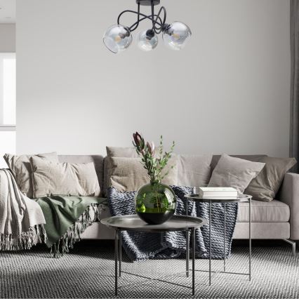 Żyrandol natynkowy LATIL 3xE27/60W/230V