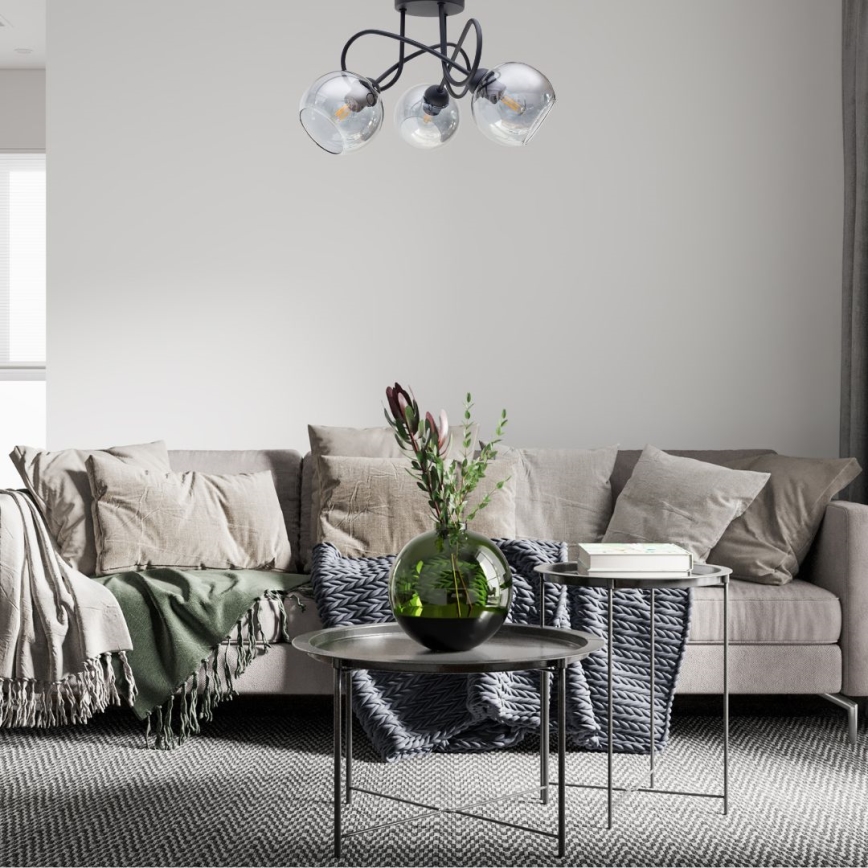 Żyrandol natynkowy LATIL 3xE27/60W/230V