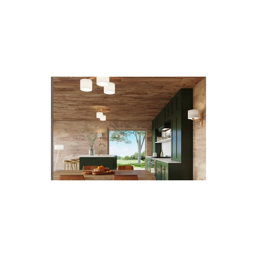 Żyrandol natynkowy LEGNO 3xE27/60W/230V
