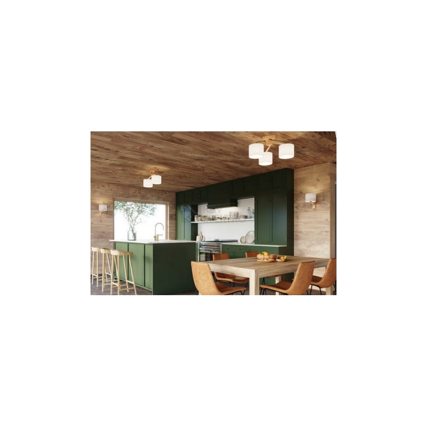 Żyrandol natynkowy LEGNO 3xE27/60W/230V