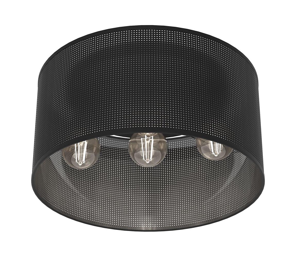 Żyrandol natynkowy LOFT SHADE 3xE27/60W/230V czarny