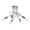 Żyrandol natynkowy LOOP 5xE27/15W/230V chrom błyszczący