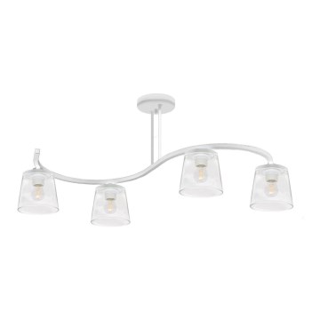 Żyrandol natynkowy LUCEA 4xE27/15W/230V biały