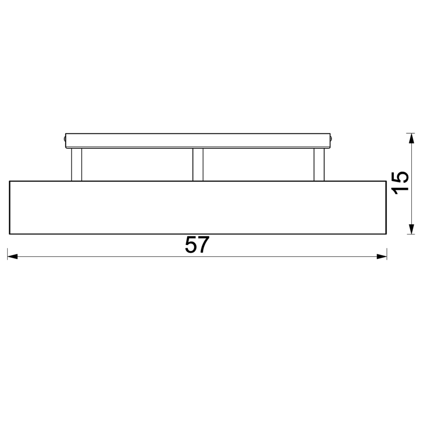 Żyrandol natynkowy MAISON 3xGU10/8W/230V brązowy/dąb