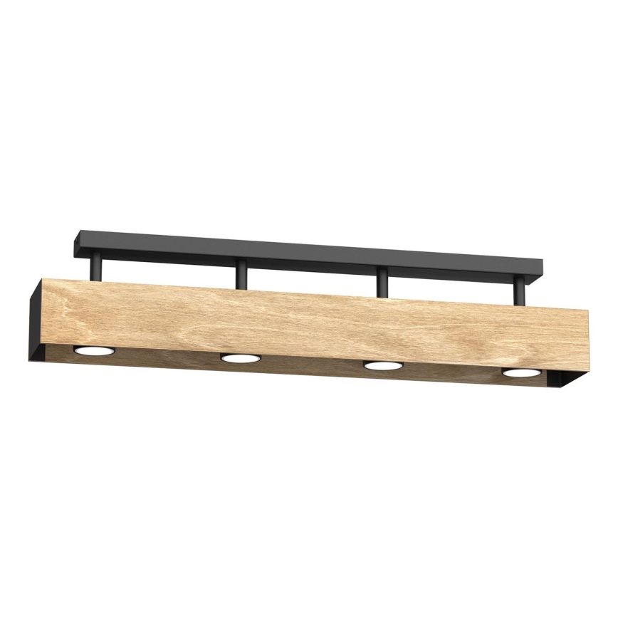 Żyrandol natynkowy MAISON 4xGU10/8W/230V brązowy/dąb