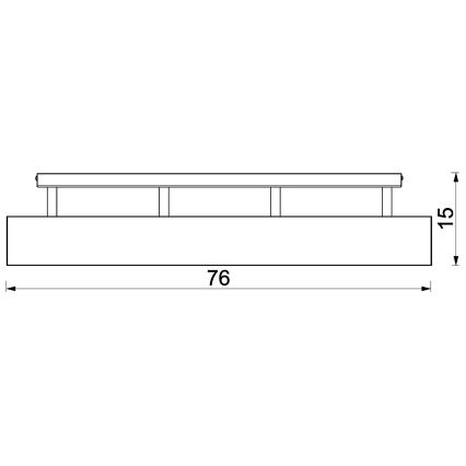 Żyrandol natynkowy MAISON 4xGU10/8W/230V brązowy/dąb