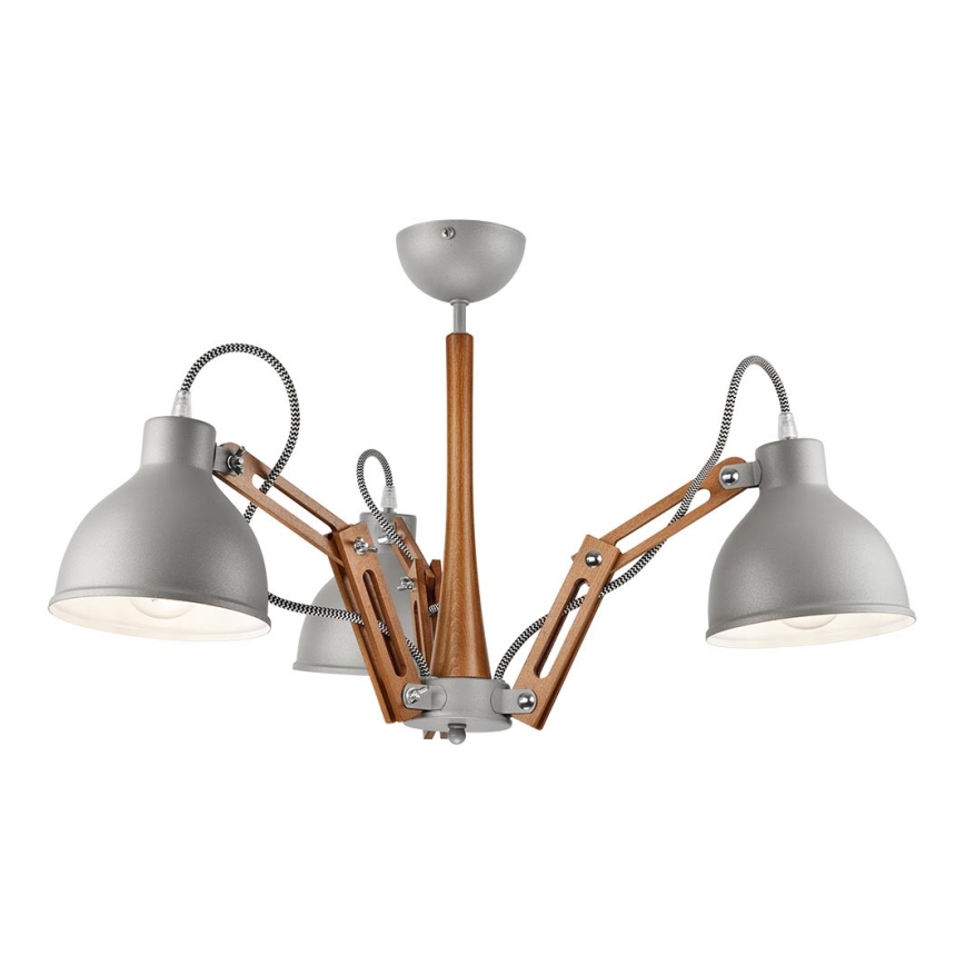 Żyrandol natynkowy MARCELLO 3xE27/60W/230V buk