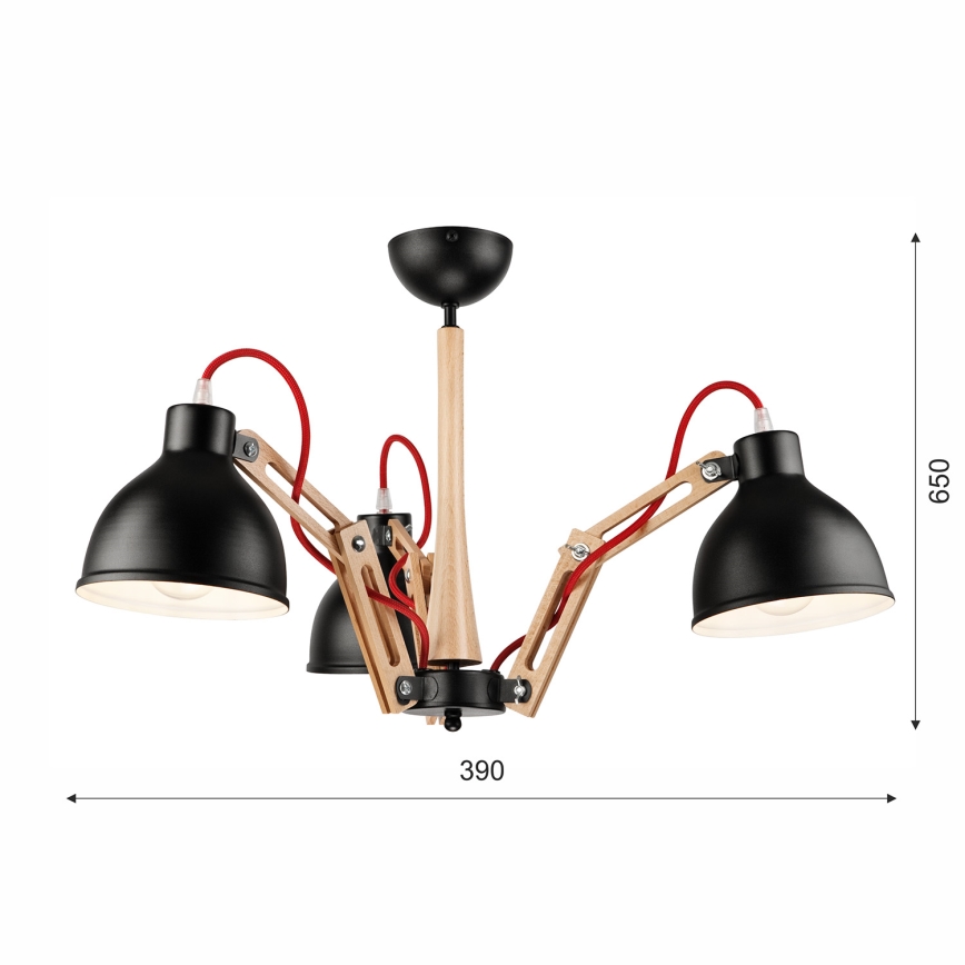 Żyrandol natynkowy MARCELLO 3xE27/60W/230V