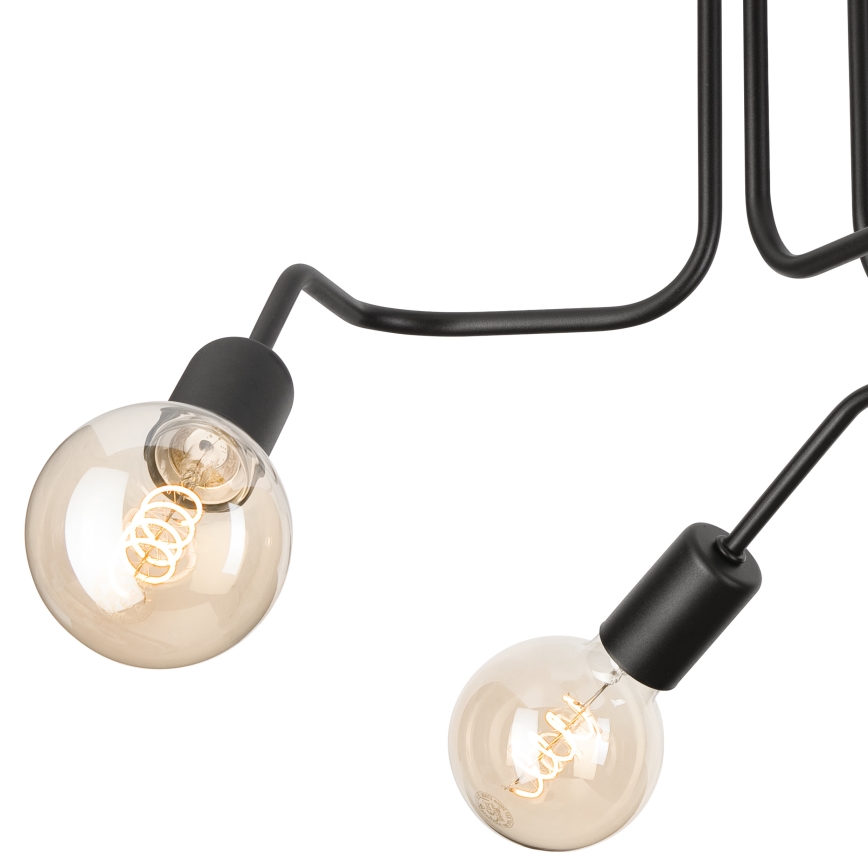 Żyrandol natynkowy MATYLDA 3xE27/60W/230V czarny