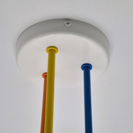 Żyrandol natynkowy MATYLDA 3xE27/60W/230V kolorowa