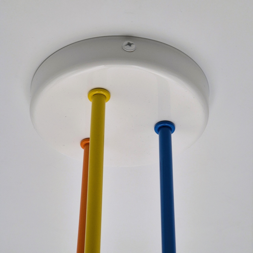 Żyrandol natynkowy MATYLDA 3xE27/60W/230V kolorowa