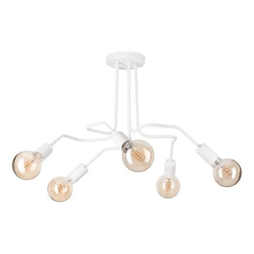 Żyrandol natynkowy MATYLDA 5xE27/60W/230V biały