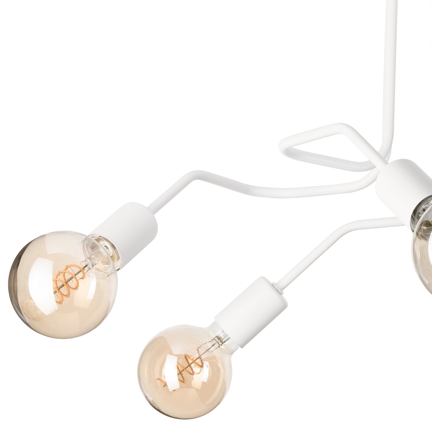 Żyrandol natynkowy MATYLDA 5xE27/60W/230V biały