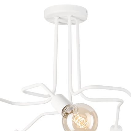 Żyrandol natynkowy MATYLDA 5xE27/60W/230V biały