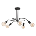 Żyrandol natynkowy MATYLDA 5xE27/60W/230V czarny