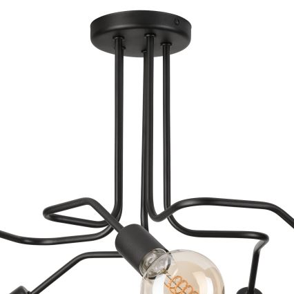 Żyrandol natynkowy MATYLDA 5xE27/60W/230V czarny