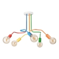 Żyrandol natynkowy MATYLDA 5xE27/60W/230V kolorowa