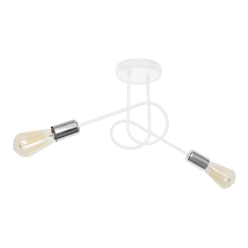 Żyrandol natynkowy OXFORD 2xE27/15W/230V biały