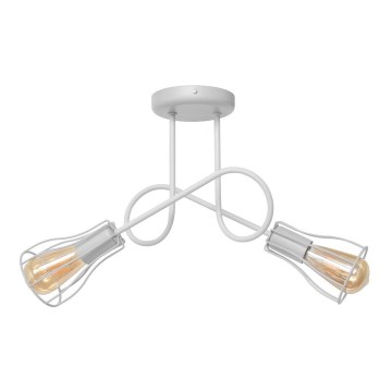 Żyrandol natynkowy OXFORD 2xE27/15W/230V biały