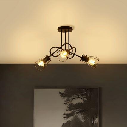 Żyrandol natynkowy OXFORD 3xE27/15W/230V