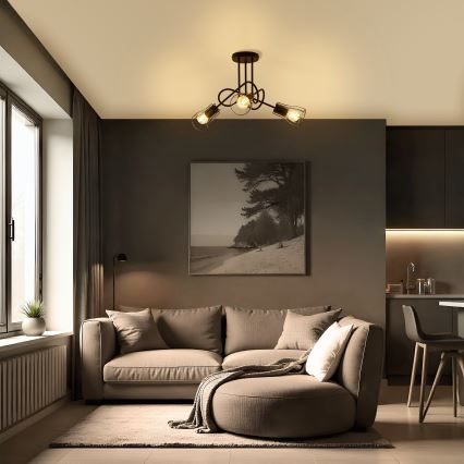 Żyrandol natynkowy OXFORD 3xE27/15W/230V