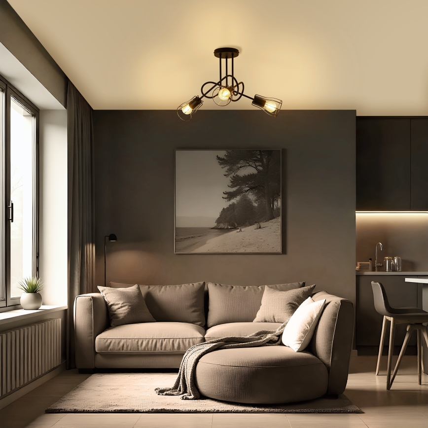 Żyrandol natynkowy OXFORD 3xE27/15W/230V