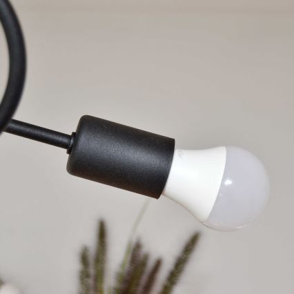 Żyrandol natynkowy OXFORD 4xE27/15W/230V czarny/zielony