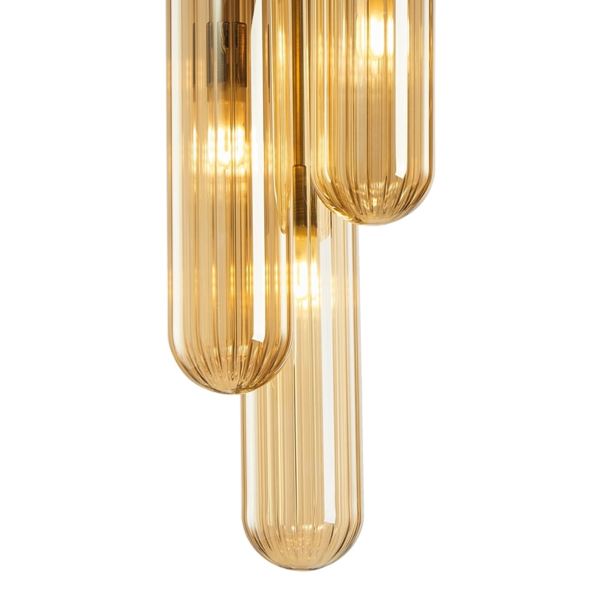 Żyrandol natynkowy PAX 3xG9/9W/230V złoty