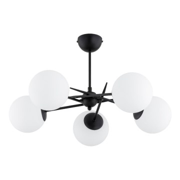 Żyrandol natynkowy PRIMERY 5xE14/10W/230V czarny