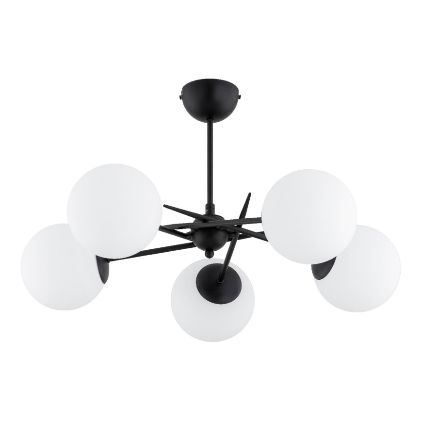 Żyrandol natynkowy PRIMERY 5xE14/10W/230V czarny