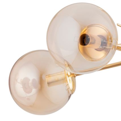 Żyrandol natynkowy PRIMERY 5xE14/10W/230V złoty