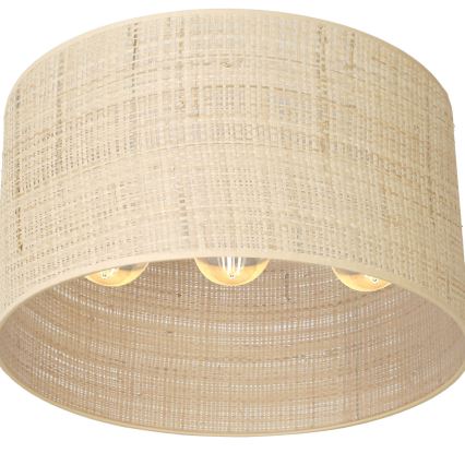 Żyrandol natynkowy RATTAN 3xE27/60W/230V rattan