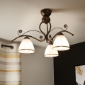 Żyrandol natynkowy RETRO 3xE27/60W/230V brąz patyna