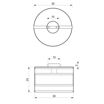 Żyrandol natynkowy RIM 1xE27/60W/230V czarny/złoty