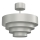 Żyrandol natynkowy RINGS 1xE27/15W/230V chrom błyszczący