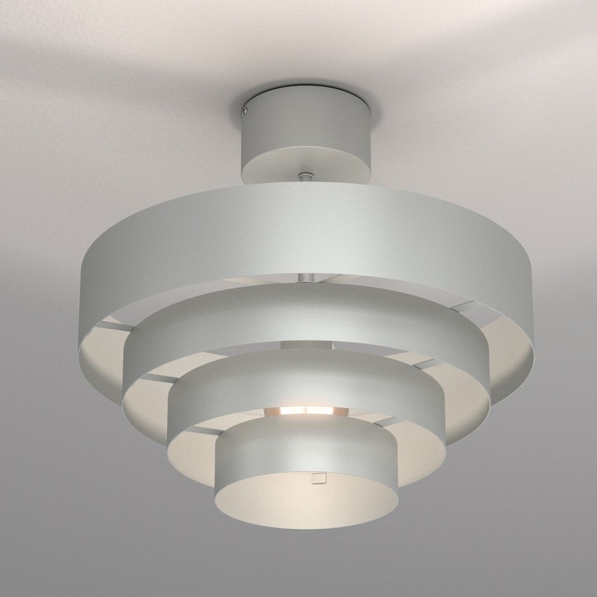 Żyrandol natynkowy RINGS 1xE27/15W/230V chrom błyszczący